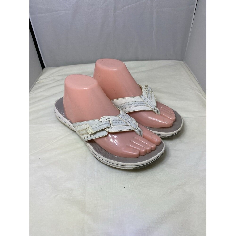 Clarks Brinkley Jazz Women's 9 Sandal White GUC